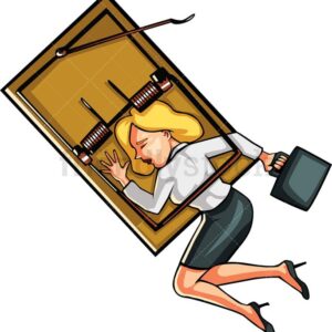 6-businesswoman-caught-in-mouse-trap-cartoon-clipart